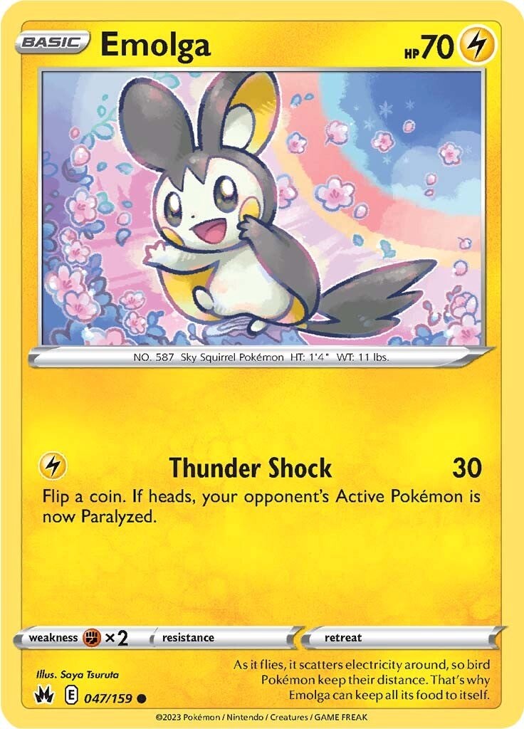 Emolga (047/159) [Sword & Shield: Crown Zenith] - Card Brawlers | Quebec | Canada | Yu-Gi-Oh!