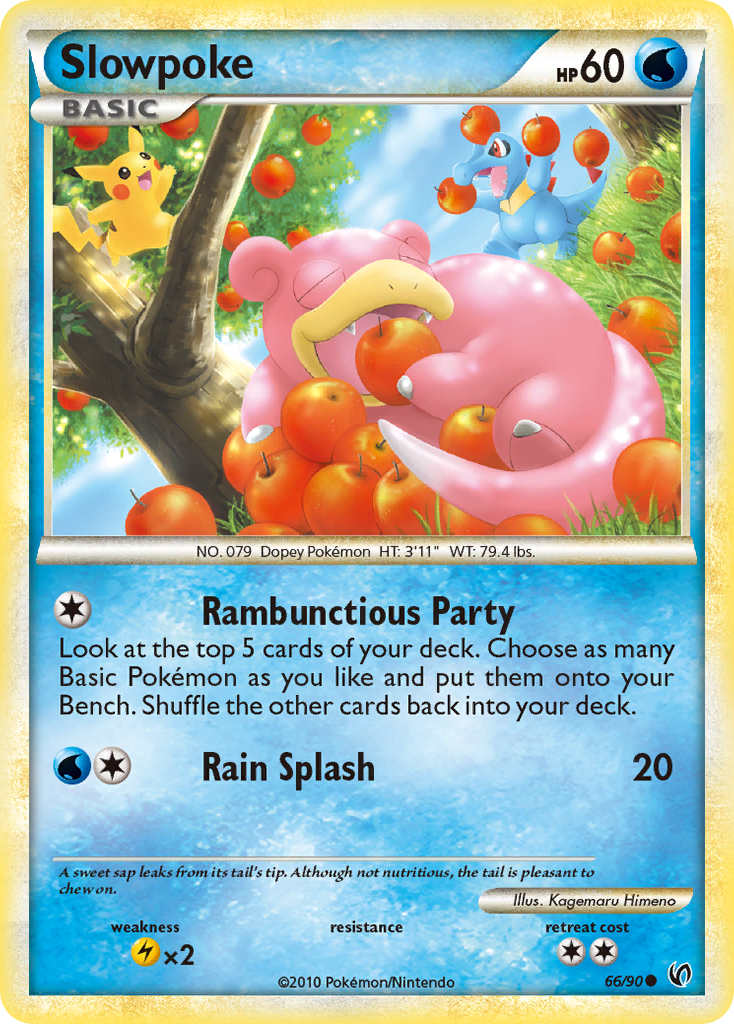 Slowpoke (66/90) [HeartGold & SoulSilver: Undaunted] - Card Brawlers | Quebec | Canada | Yu-Gi-Oh!