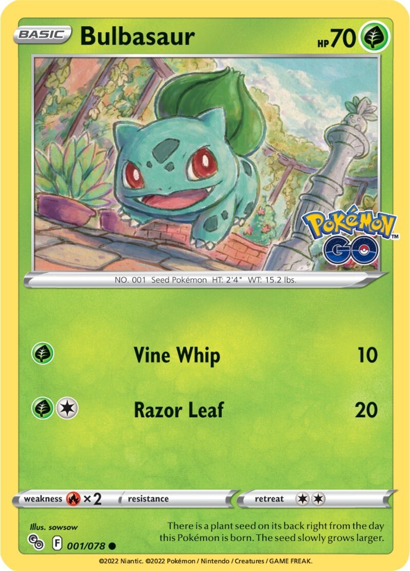 Bulbasaur (001/078) [Pokémon GO] - Card Brawlers | Quebec | Canada | Yu-Gi-Oh!