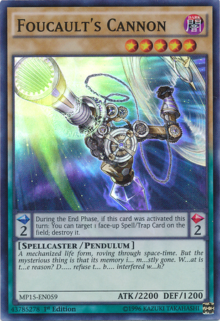 Foucault's Cannon [MP15-EN059] Super Rare - Yu-Gi-Oh! - Card Brawlers | Quebec | Canada |