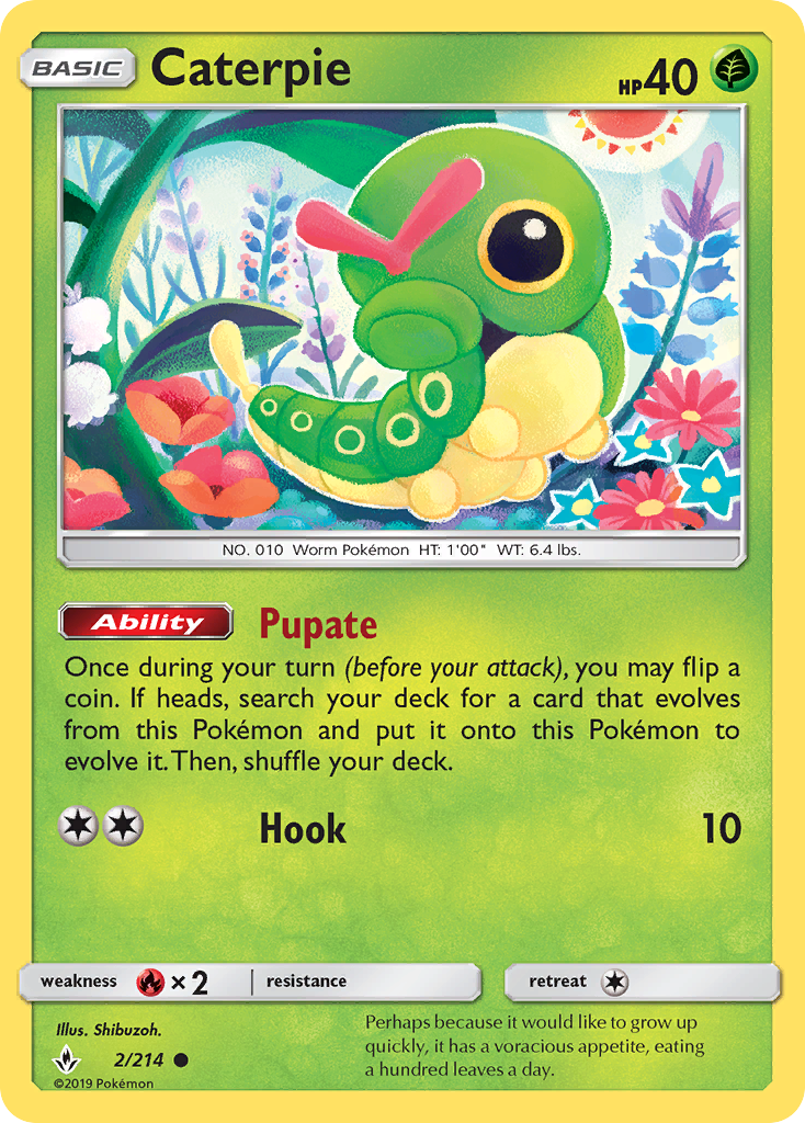 Caterpie (2/214) [Sun & Moon: Unbroken Bonds] - Card Brawlers | Quebec | Canada | Yu-Gi-Oh!