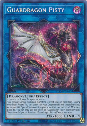 Guardragon Pisty [MP20-EN022] Prismatic Secret Rare - Card Brawlers | Quebec | Canada | Yu-Gi-Oh!