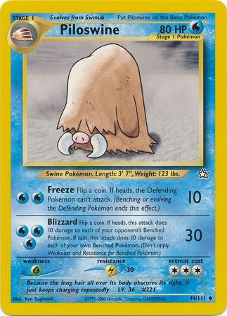 Piloswine (44/111) [Neo Genesis Unlimited] - Card Brawlers | Quebec | Canada | Yu-Gi-Oh!