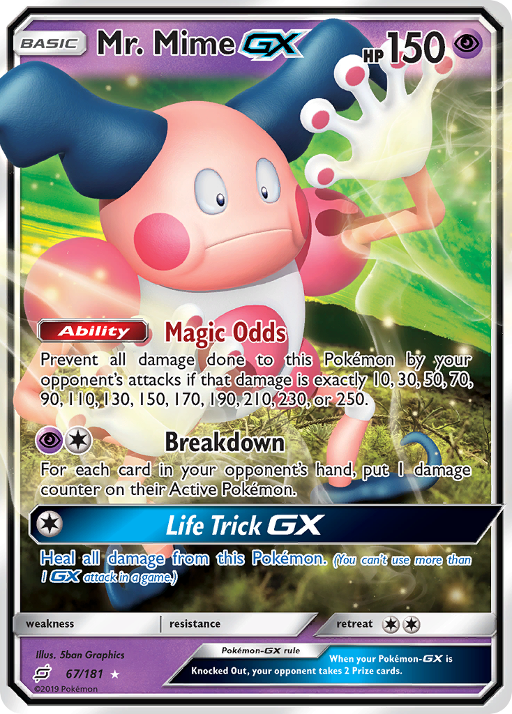 Mr. Mime GX (67/181) [Sun & Moon: Team Up] - Card Brawlers | Quebec | Canada | Yu-Gi-Oh!