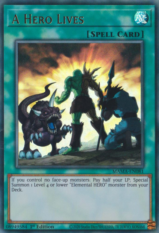 A Hero Lives [MAMA-EN081] Ultra Rare - Card Brawlers | Quebec | Canada | Yu-Gi-Oh!