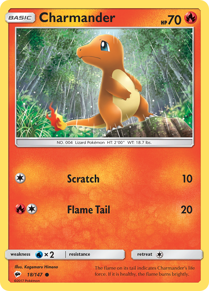 Charmander (18/147) [Sun & Moon: Burning Shadows] - Card Brawlers | Quebec | Canada | Yu-Gi-Oh!