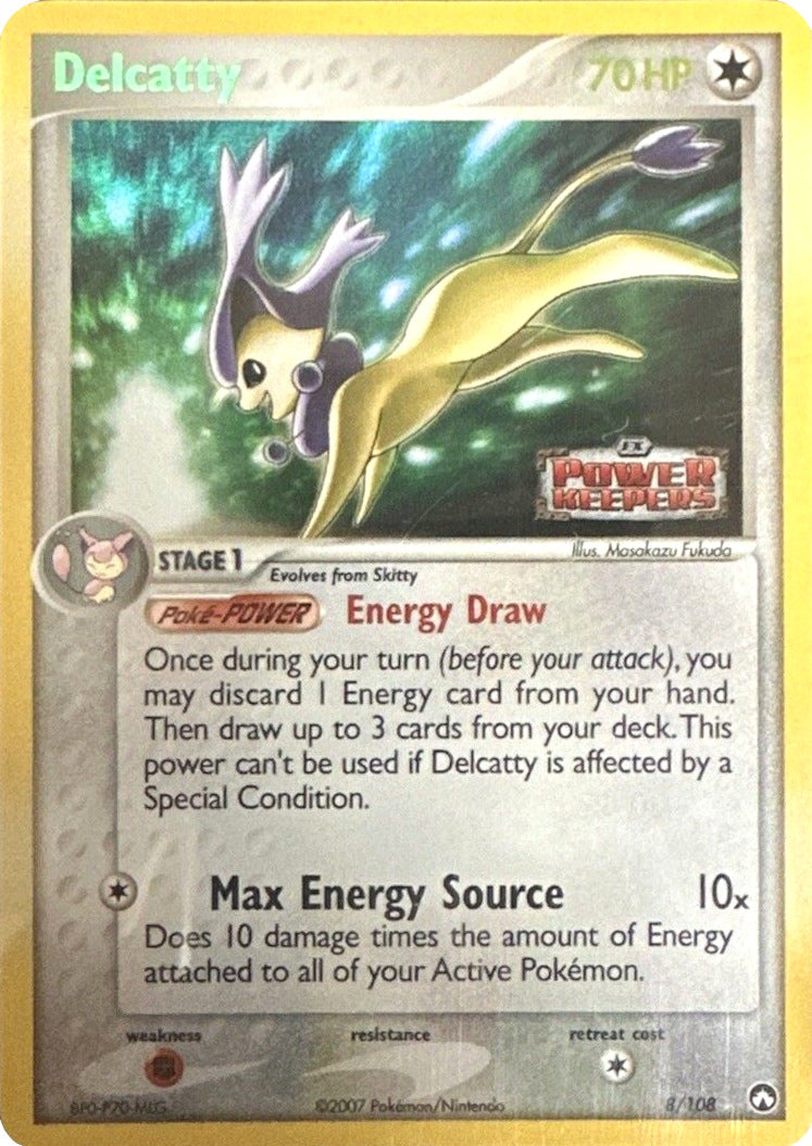 Delcatty (8/108) (Stamped) [EX: Power Keepers] - Card Brawlers | Quebec | Canada | Yu-Gi-Oh!