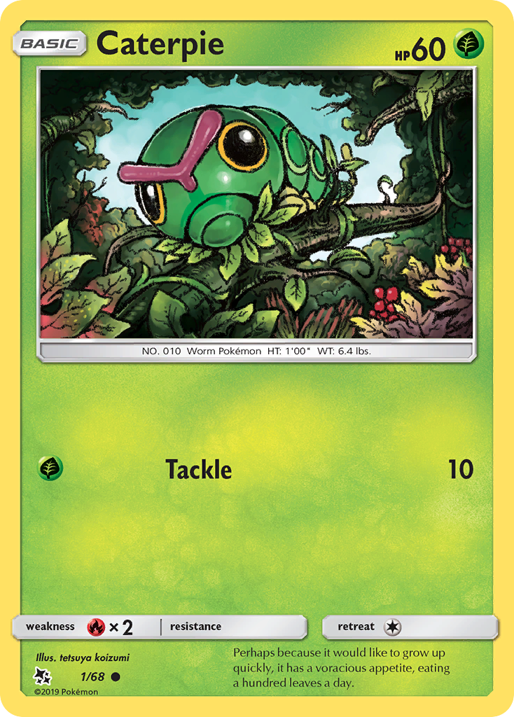Caterpie (1/68) [Sun & Moon: Hidden Fates] - Card Brawlers | Quebec | Canada | Yu-Gi-Oh!