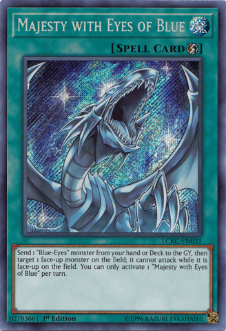 Majesty with Eyes of Blue [LCKC-EN031] Secret Rare - Yu-Gi-Oh! - Card Brawlers | Quebec | Canada |