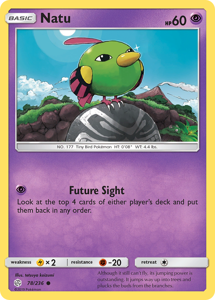 Natu (78/236) [Sun & Moon: Cosmic Eclipse] - Card Brawlers | Quebec | Canada | Yu-Gi-Oh!