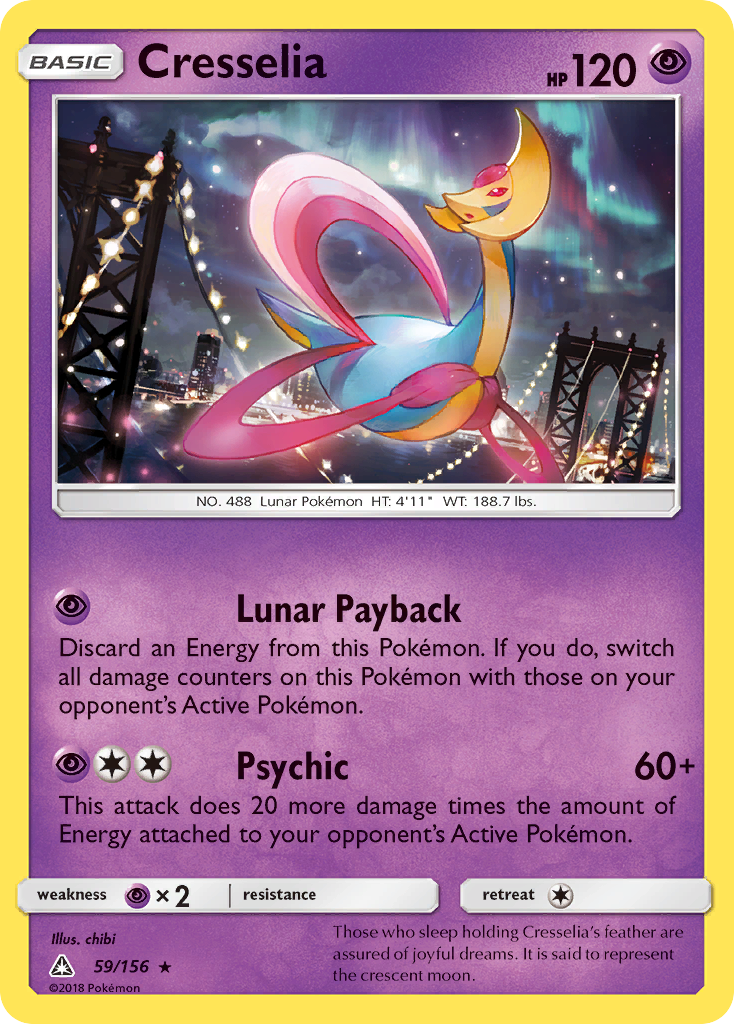 Cresselia (59/156) [Sun & Moon: Ultra Prism] - Card Brawlers | Quebec | Canada | Yu-Gi-Oh!