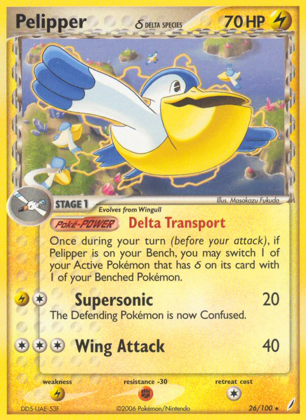 Pelipper(26/100) (Delta Species) [EX: Crystal Guardians] - Card Brawlers | Quebec | Canada | Yu-Gi-Oh!
