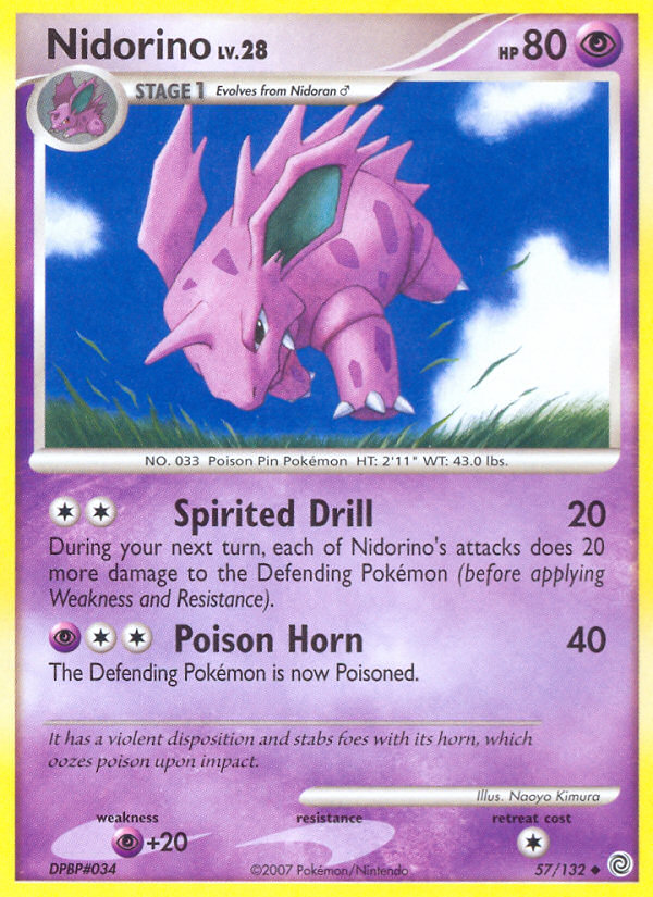 Nidorino (57/132) [Diamond & Pearl: Secret Wonders] - Card Brawlers | Quebec | Canada | Yu-Gi-Oh!