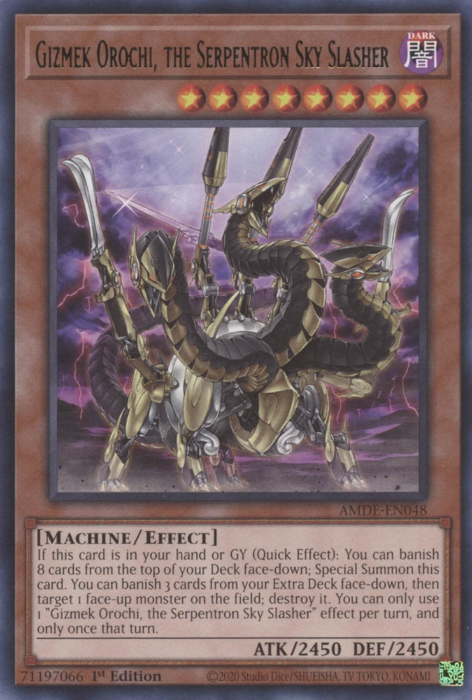 Gizmek Orochi, the Serpentron Sky Slasher [AMDE-EN048] Rare - Card Brawlers | Quebec | Canada | Yu-Gi-Oh!