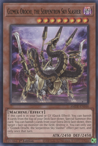 Gizmek Orochi, the Serpentron Sky Slasher [AMDE-EN048] Rare - Card Brawlers | Quebec | Canada | Yu-Gi-Oh!