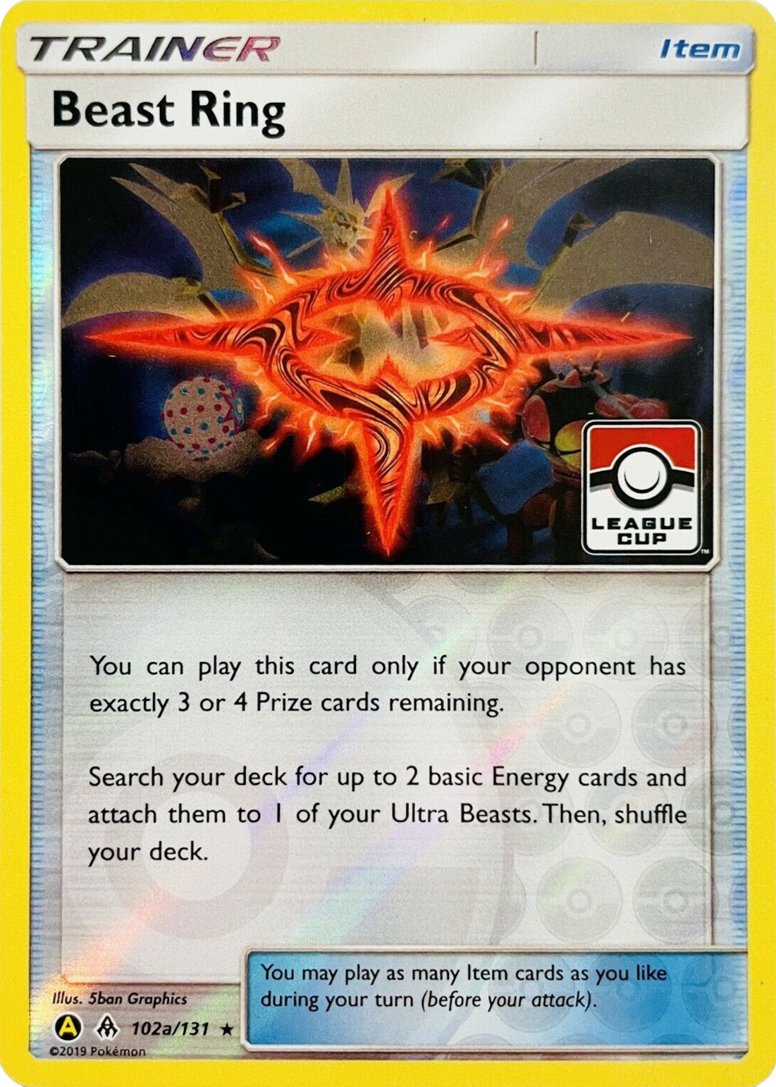 Beast Ring (102a/131) (League Promo) [Sun & Moon: Forbidden Light] - Card Brawlers | Quebec | Canada | Yu-Gi-Oh!