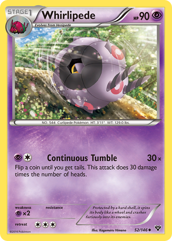 Whirlipede (52/146) [XY: Base Set] - Card Brawlers | Quebec | Canada | Yu-Gi-Oh!