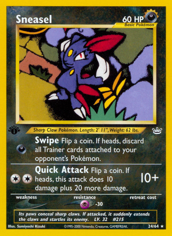 Sneasel (24/64) [Neo Revelation 1st Edition] - Card Brawlers | Quebec | Canada | Yu-Gi-Oh!