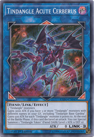 Tindangle Acute Cerberus [EXFO-EN045] Common - Card Brawlers | Quebec | Canada | Yu-Gi-Oh!