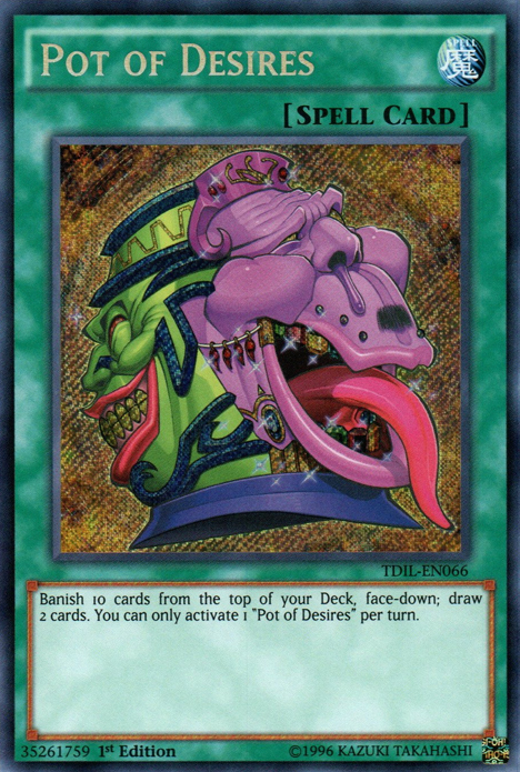 Pot of Desires [TDIL-EN066] Secret Rare - Yu-Gi-Oh! - Card Brawlers | Quebec | Canada |