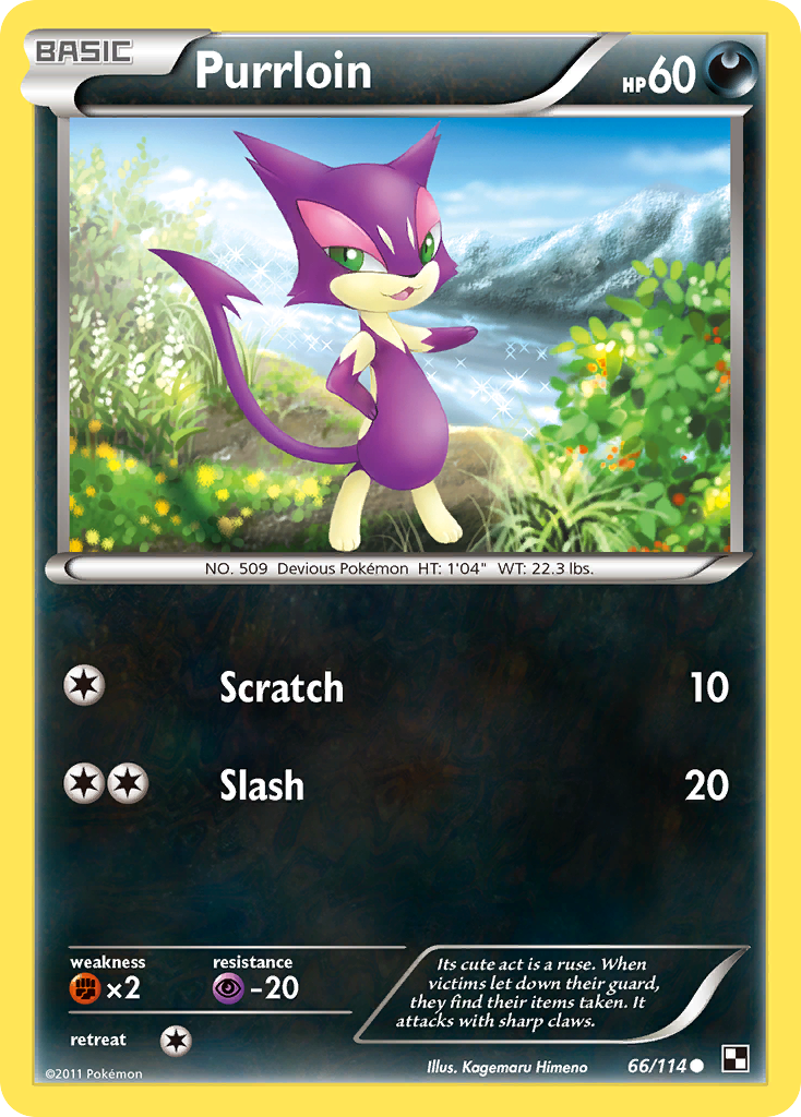 Purrloin (66/114) [Black & White: Base Set] - Card Brawlers | Quebec | Canada | Yu-Gi-Oh!