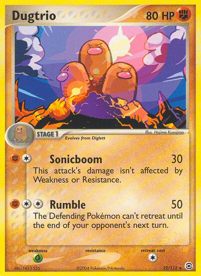 Dugtrio (22/112) [EX: FireRed & LeafGreen] - Card Brawlers | Quebec | Canada | Yu-Gi-Oh!