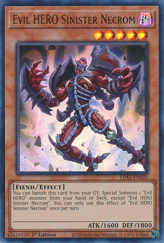 Evil HERO Sinister Necrom [LDS3-EN026] Ultra Rare - Card Brawlers | Quebec | Canada | Yu-Gi-Oh!