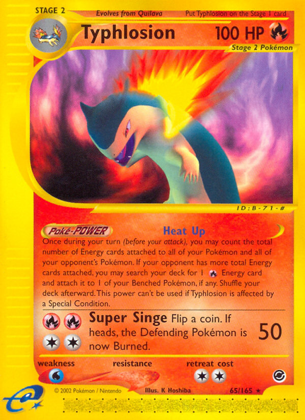 Typhlosion (65/165) [Expedition: Base Set] - Card Brawlers | Quebec | Canada | Yu-Gi-Oh!