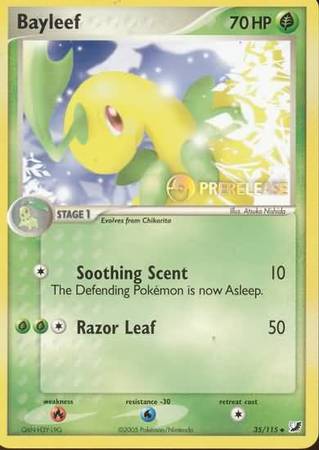 Bayleef (35/115) (Prerelease Promo) [Nintendo: Black Star Promos] - Card Brawlers | Quebec | Canada | Yu-Gi-Oh!