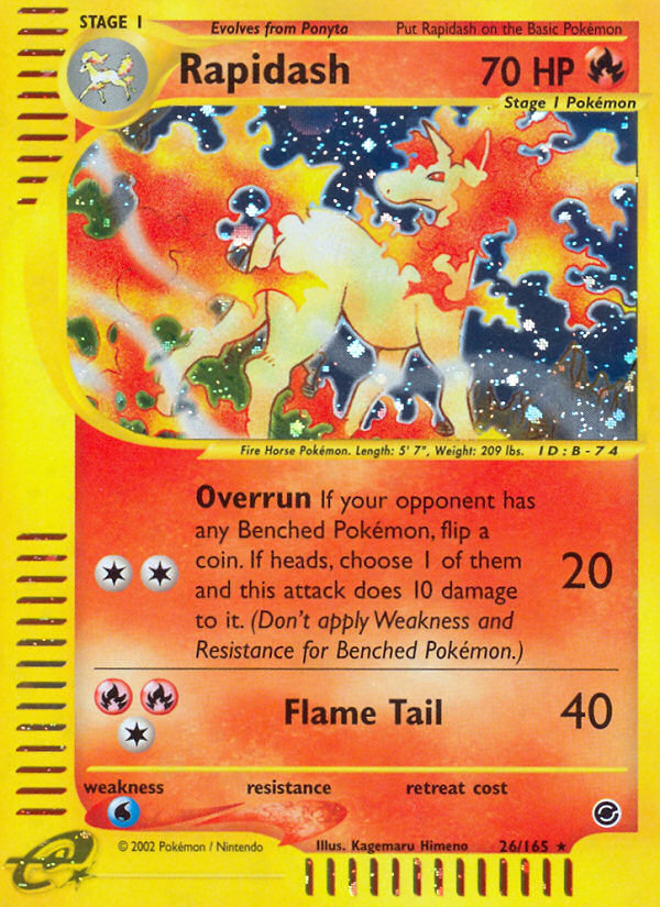Rapidash (26/165) [Expedition: Base Set] - Card Brawlers | Quebec | Canada | Yu-Gi-Oh!