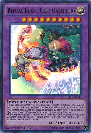 Ritual Beast Ulti-Gaiapelio [CROS-EN045] Ultra Rare - Yu-Gi-Oh! - Card Brawlers | Quebec | Canada |