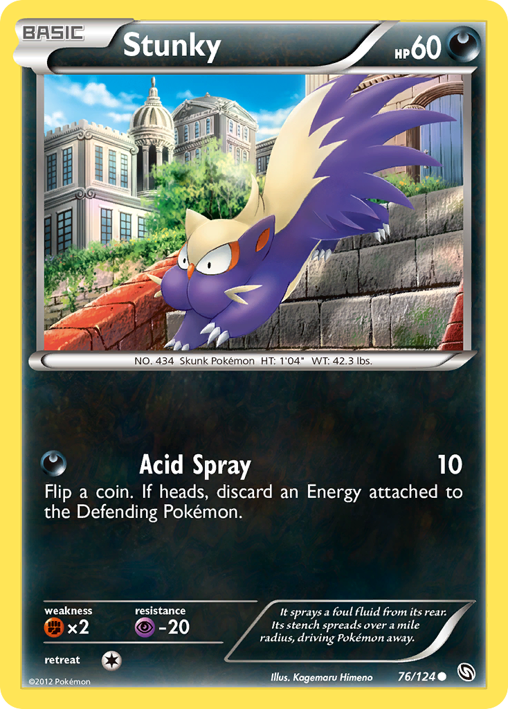 Stunky (76/124) [Black & White: Dragons Exalted] - Card Brawlers | Quebec | Canada | Yu-Gi-Oh!