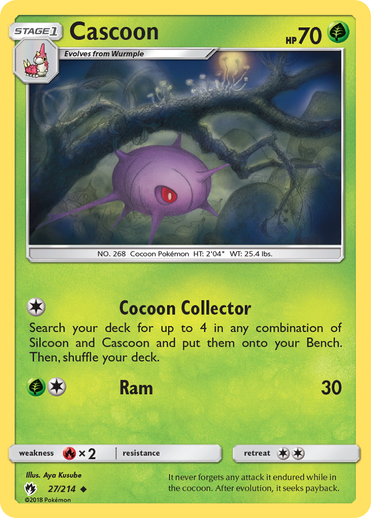Cascoon (27/214) [Sun & Moon: Lost Thunder] - Card Brawlers | Quebec | Canada | Yu-Gi-Oh!