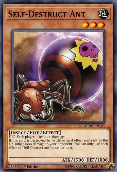 Self-Destruct Ant [MP18-EN124] Common - Card Brawlers | Quebec | Canada | Yu-Gi-Oh!