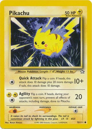 Pikachu (70/111) [Neo Genesis Unlimited] - Card Brawlers | Quebec | Canada | Yu-Gi-Oh!