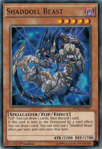 Shaddoll Beast [DUEA-EN027] Rare - Yu-Gi-Oh! - Card Brawlers | Quebec | Canada |