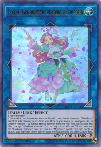 Bloom Harmonist the Melodious Composer [DUOV-EN020] Ultra Rare - Card Brawlers | Quebec | Canada | Yu-Gi-Oh!