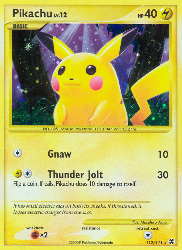 Pikachu (112/111) [Platinum: Rising Rivals] - Card Brawlers | Quebec | Canada | Yu-Gi-Oh!