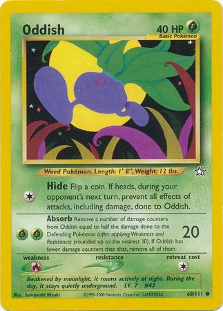 Oddish (68/111) [Neo Genesis Unlimited] - Card Brawlers | Quebec | Canada | Yu-Gi-Oh!