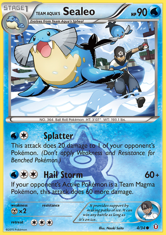 Team Aqua's Sealeo (4/34) [XY: Double Crisis] - Card Brawlers | Quebec | Canada | Yu-Gi-Oh!