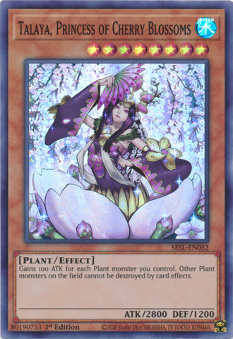 Talaya, Princess of Cherry Blossoms [SESL-EN052] Super Rare - Card Brawlers | Quebec | Canada | Yu-Gi-Oh!