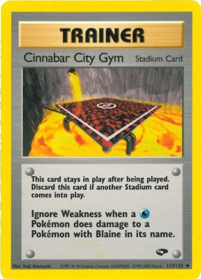 Cinnabar City Gym (113/132) [Gym Challenge Unlimited] - Card Brawlers | Quebec | Canada | Yu-Gi-Oh!