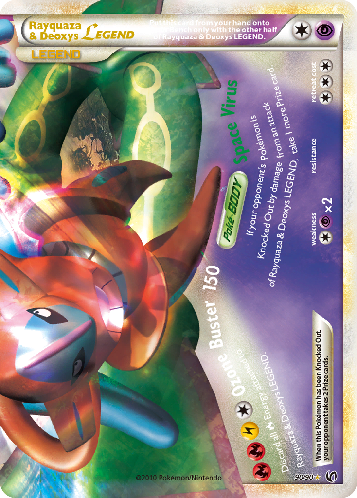 Rayquaza & Deoxys LEGEND (90/90) [HeartGold & SoulSilver: Undaunted] - Card Brawlers | Quebec | Canada | Yu-Gi-Oh!
