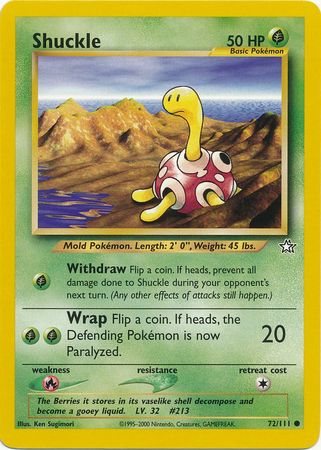 Shuckle (72/111) [Neo Genesis Unlimited] - Card Brawlers | Quebec | Canada | Yu-Gi-Oh!