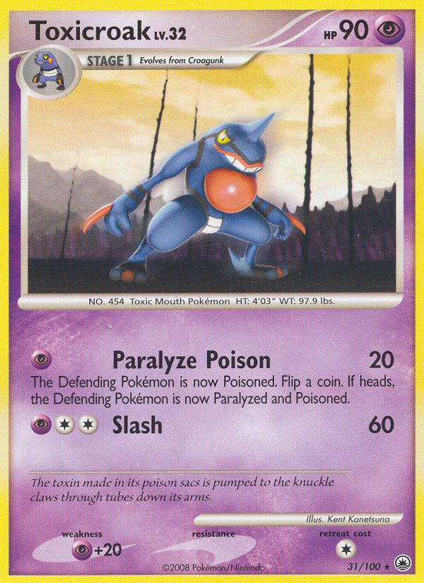 Toxicroak (31/100) [Diamond & Pearl: Majestic Dawn] - Card Brawlers | Quebec | Canada | Yu-Gi-Oh!