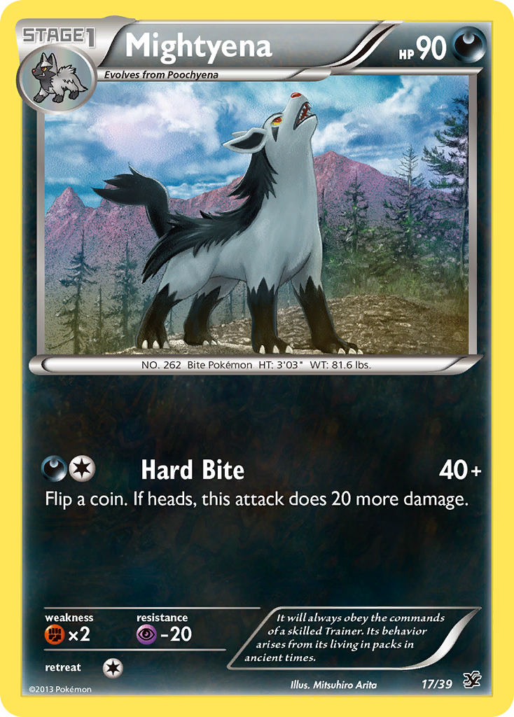 Mightyena (17/39) [XY: Kalos Starter Set] - Card Brawlers | Quebec | Canada | Yu-Gi-Oh!