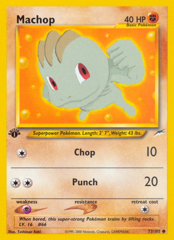 Machop (73/105) [Neo Destiny 1st Edition] - Card Brawlers | Quebec | Canada | Yu-Gi-Oh!