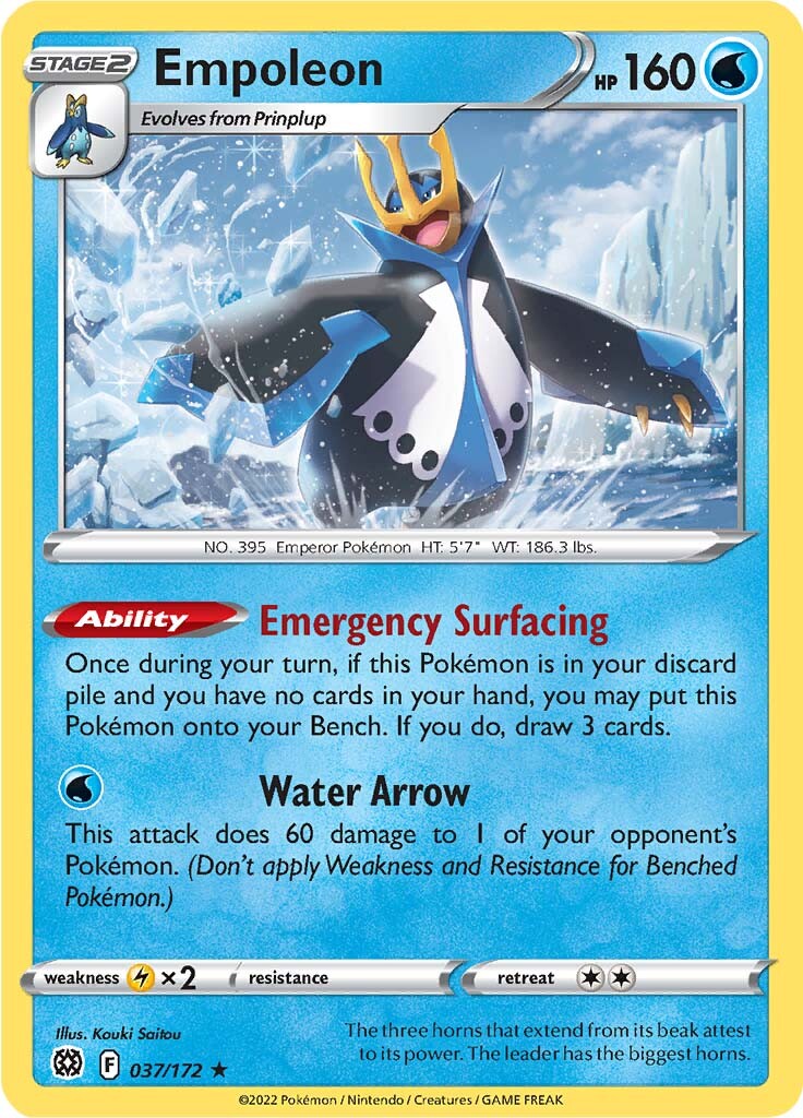 Empoleon (037/172) [Sword & Shield: Brilliant Stars] - Card Brawlers | Quebec | Canada | Yu-Gi-Oh!