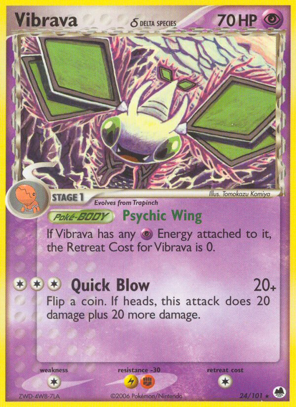 Vibrava (24/101) (Delta Species) [EX: Dragon Frontiers] - Card Brawlers | Quebec | Canada | Yu-Gi-Oh!