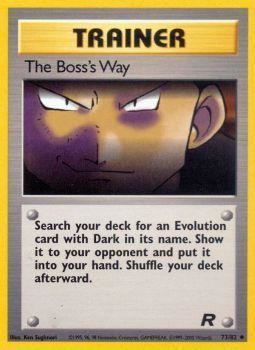 The Boss's Way (73/82) [Team Rocket Unlimited] - Card Brawlers | Quebec | Canada | Yu-Gi-Oh!